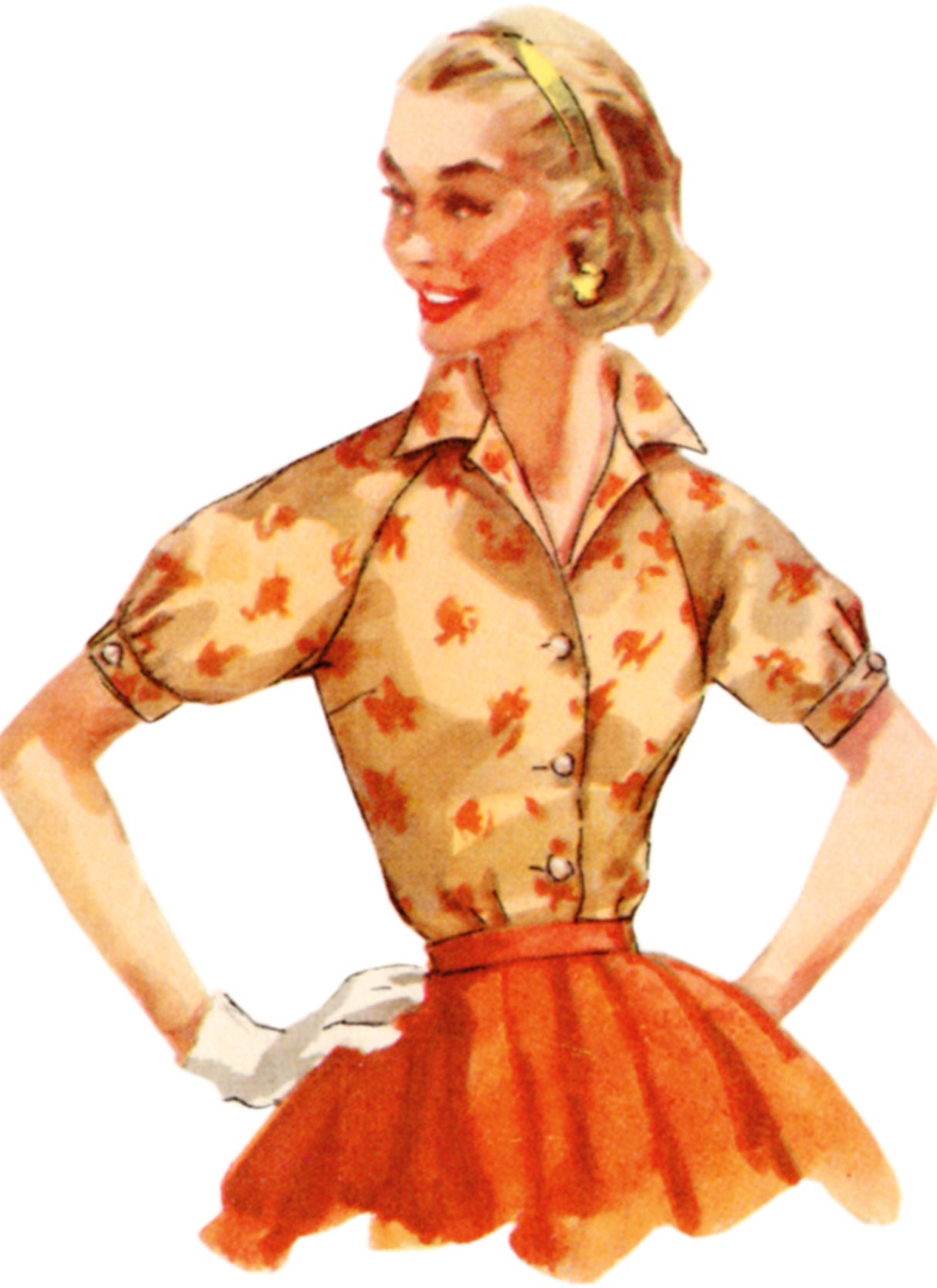 Patron Simplicity n°9818 – Chemisiers vintage pour femmes