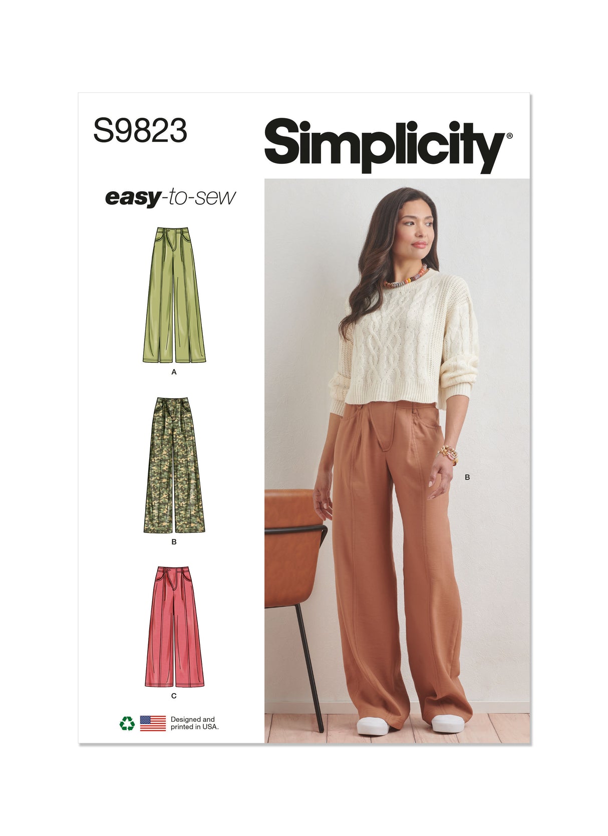 Patron Simplicity n°9823 – Pantalons pour femmes