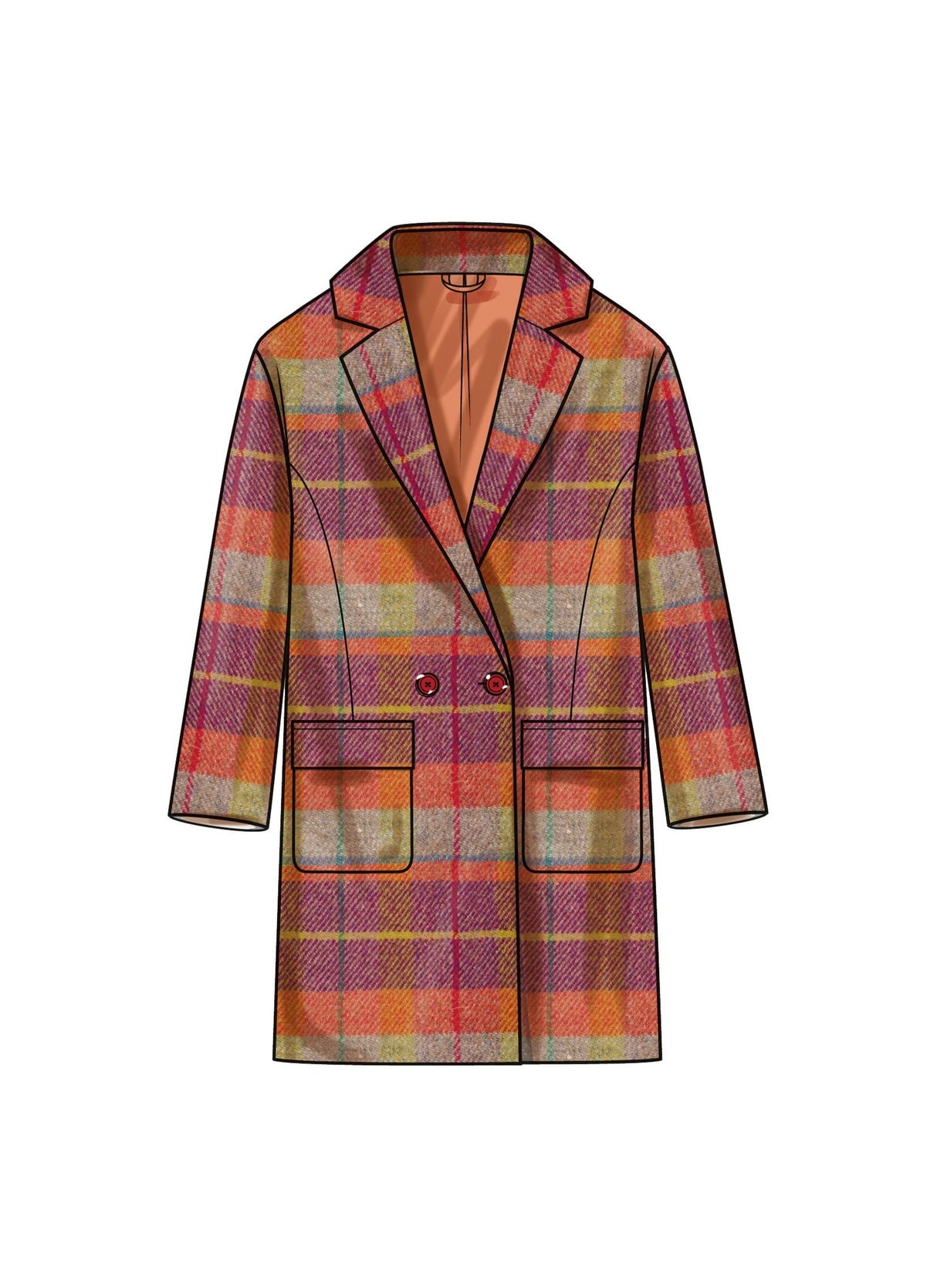 Patron Simplicity n°9854 – Manteau doublé pour femmes
