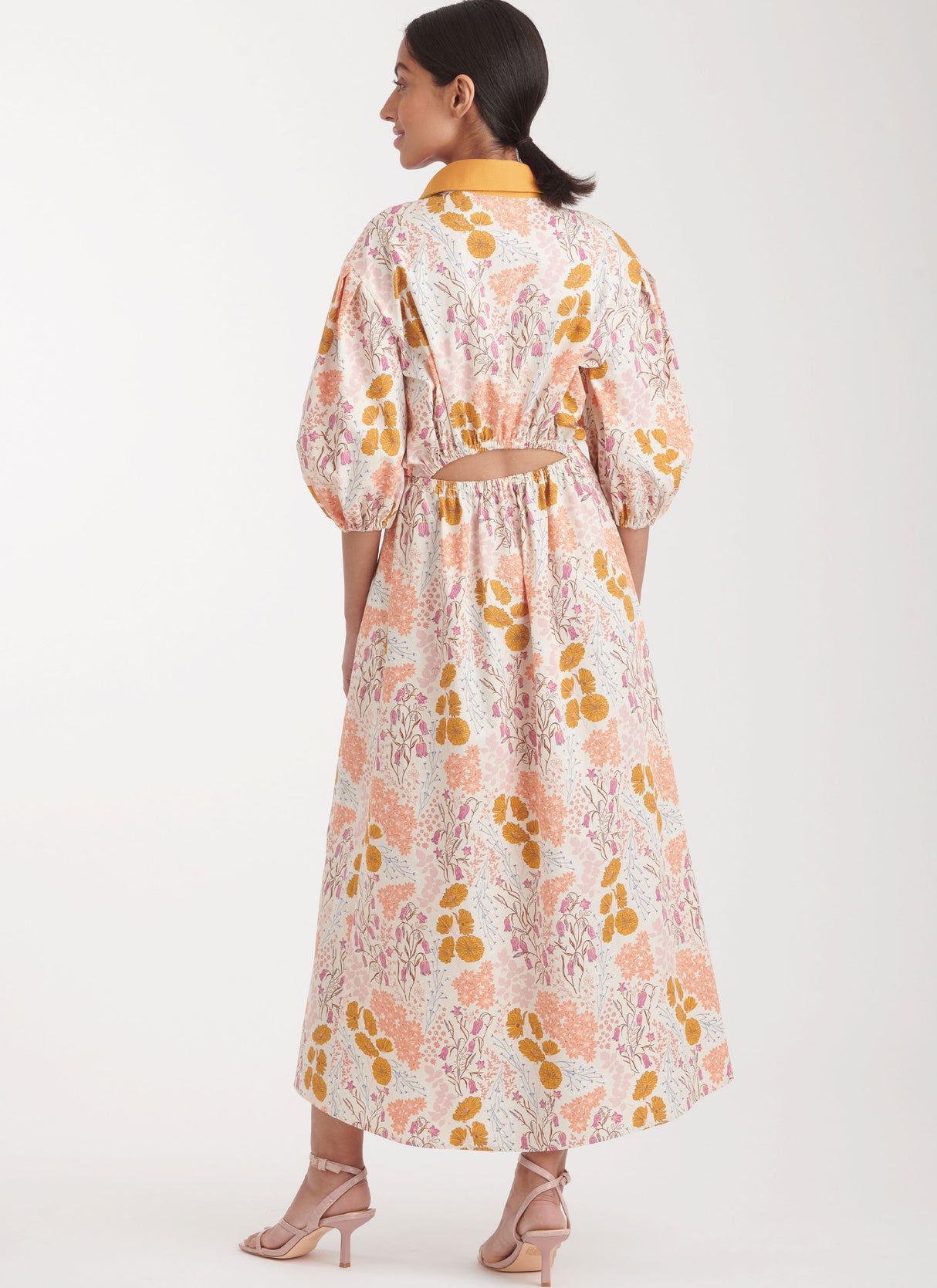 Patron Simplicity n°9888 – Robe chemise volumineuse à manches bouffantes