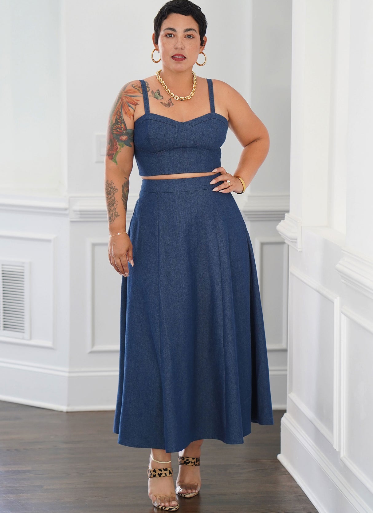 Patron Simplicity n°9894 – Top corseté et jupe ajustée