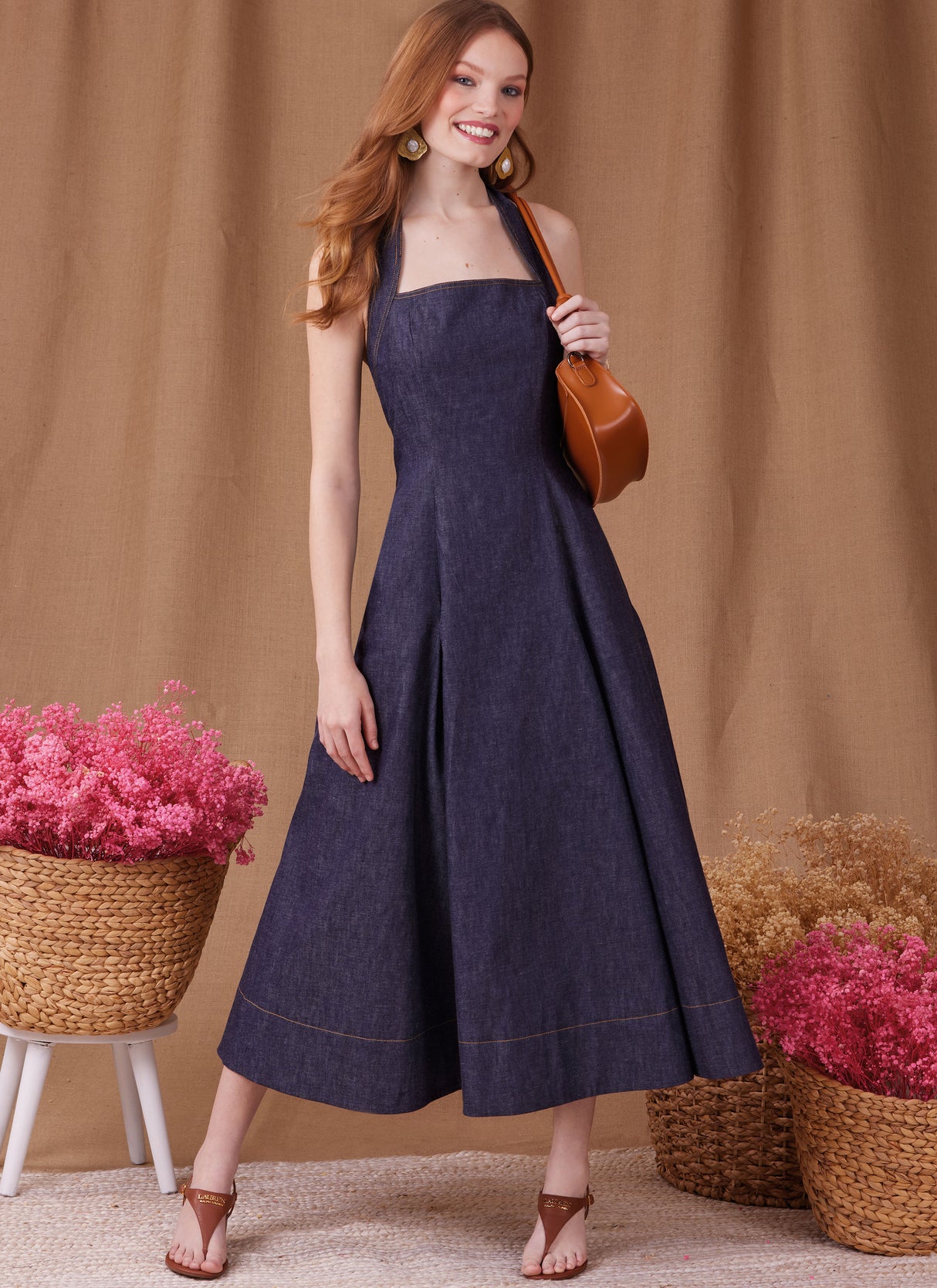 Patron Simplicity n°9949 – Robe évasée dos nu et poches