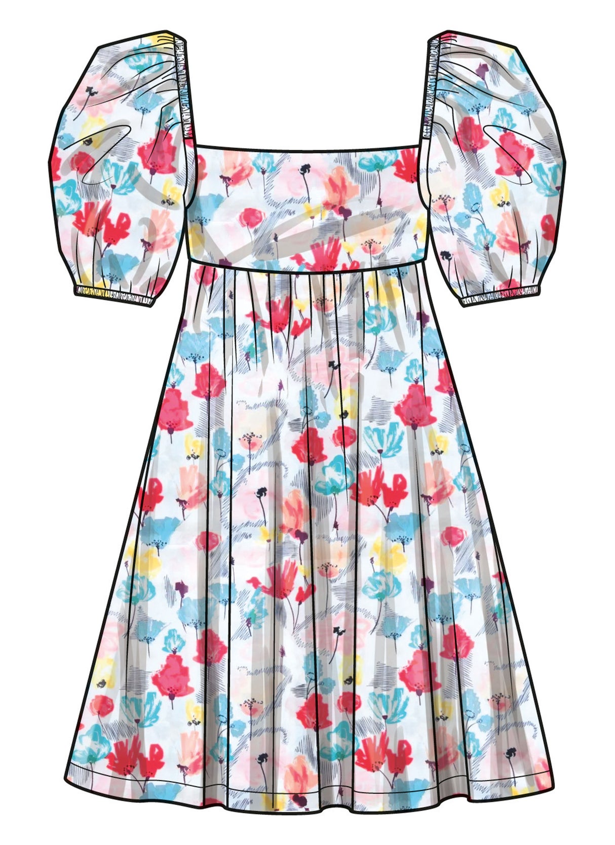 Patron Simplicity n°9964 – Robe enfants dos ouvert à nœud