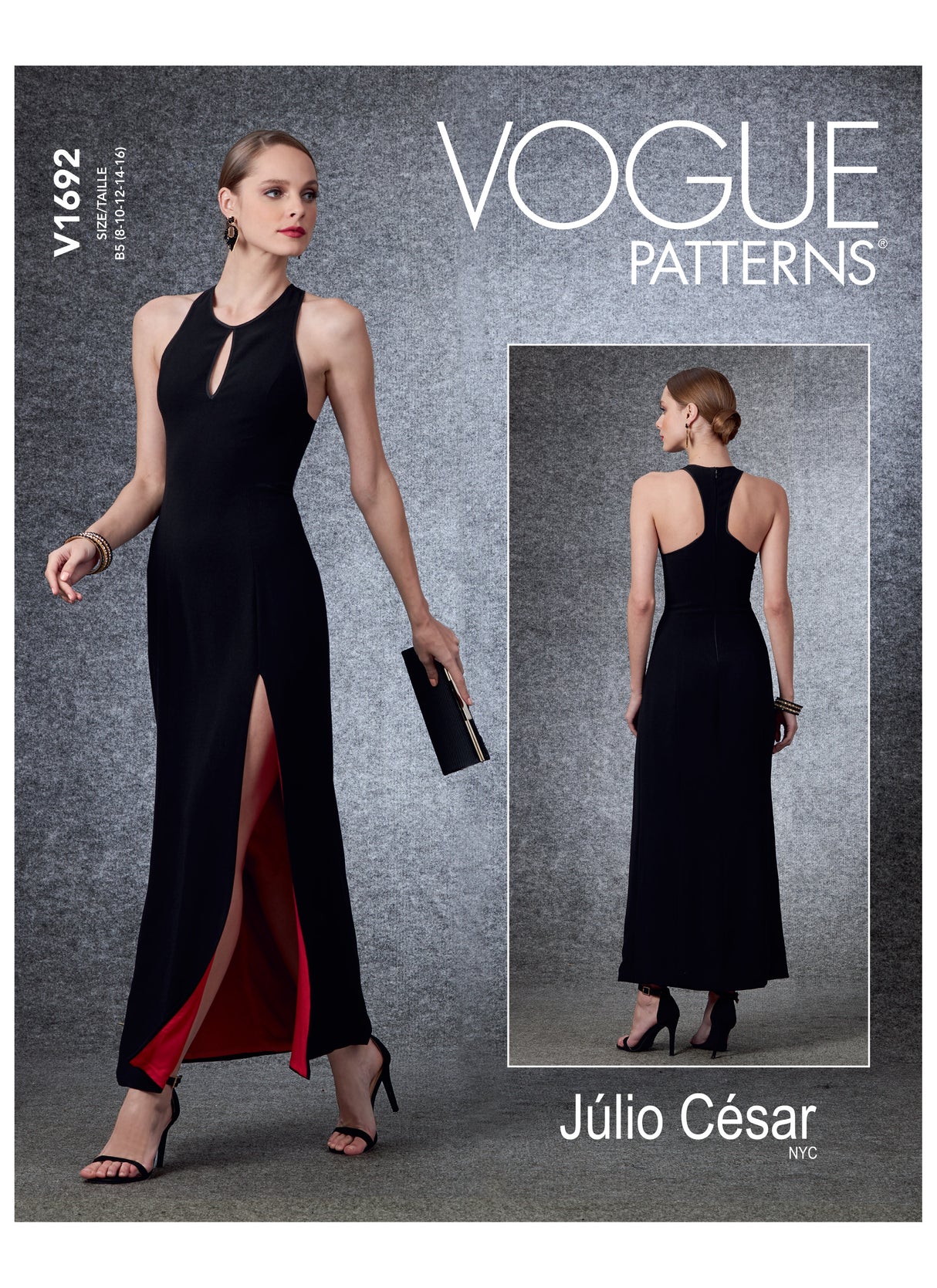 Patron Vogue n°1692 - Robe ajustée avec bande contrastante