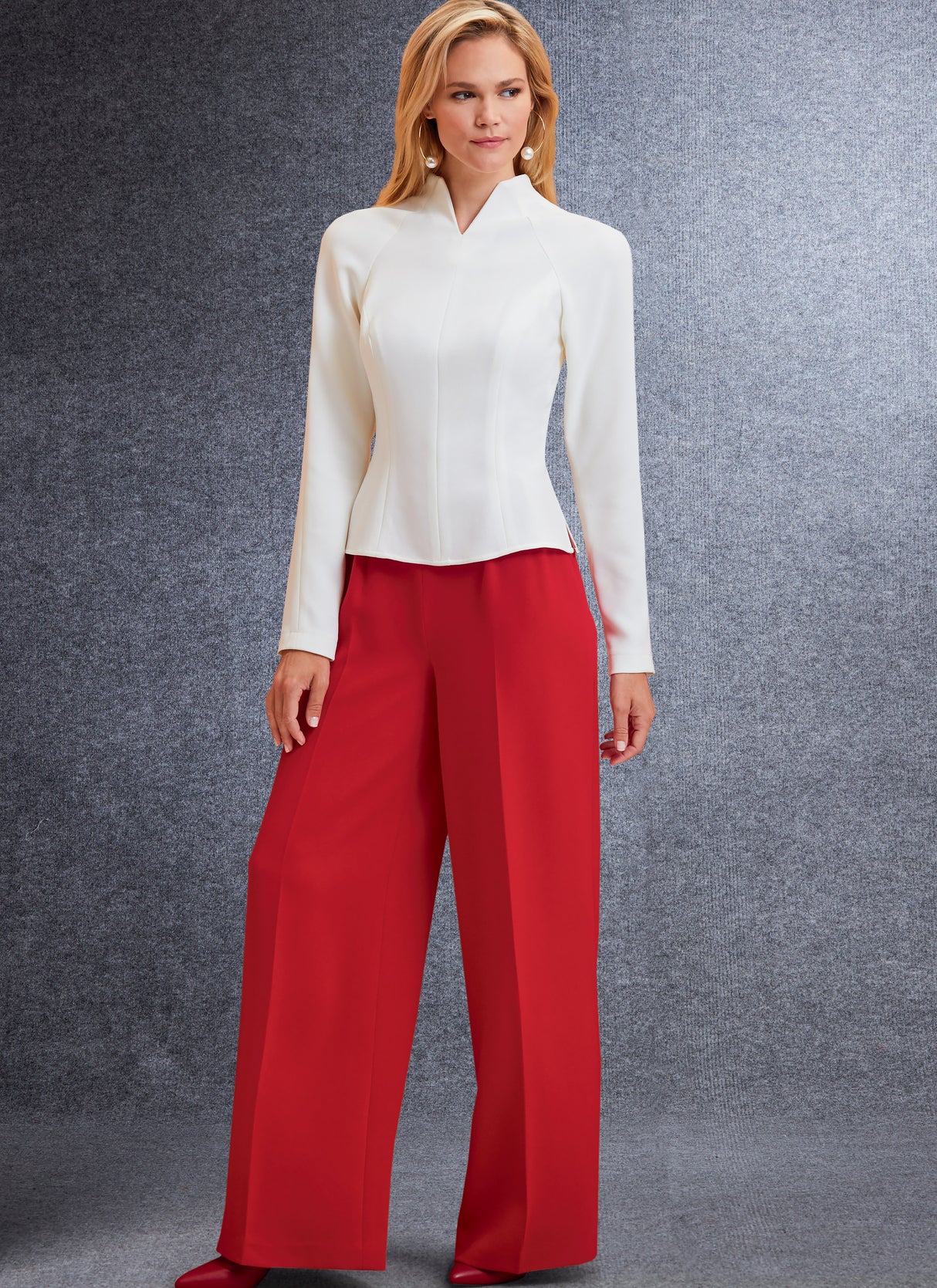 Patron Vogue n°1741 - Ensemble veste ajustée, haut, robe, pantalon large et combinaison