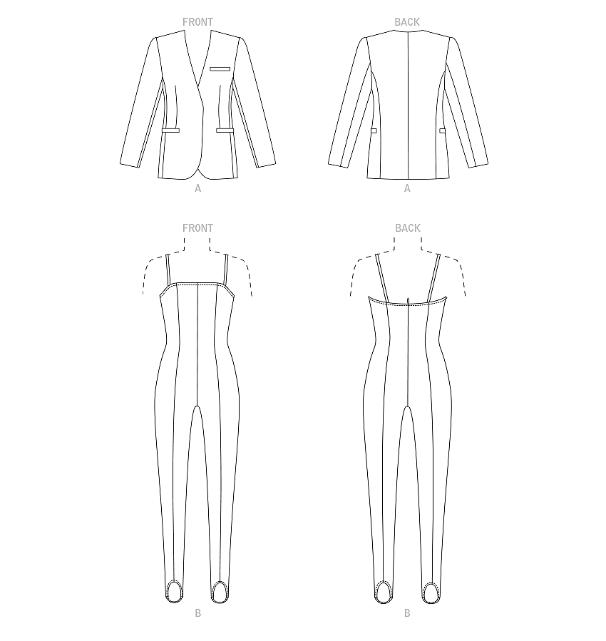 Patron Vogue n°1913 - Blazer et combinaison élégants
