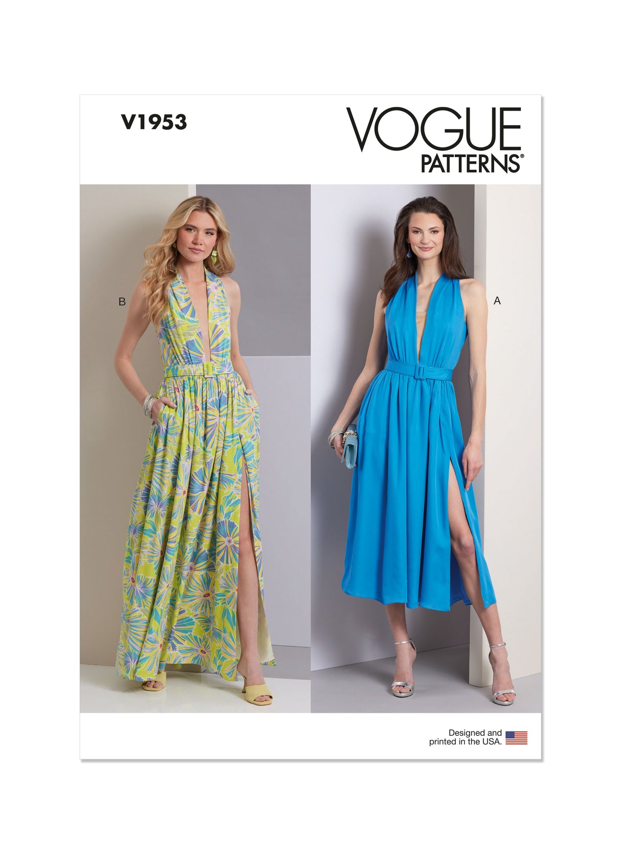 Patron Vogue n°1953 - Robe ajustée élégante avec ceinture