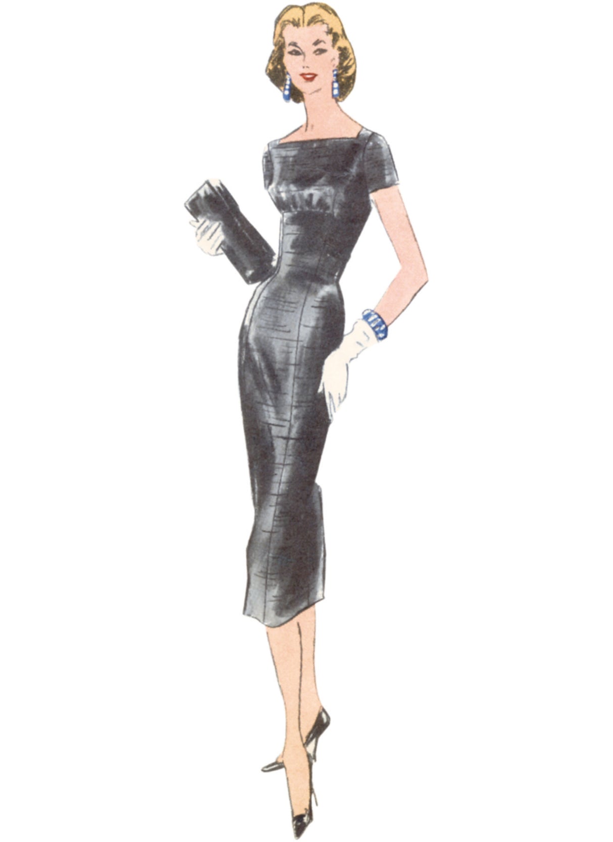 Patron Vogue n°1979 - Robe ajustée vintage des années 1950