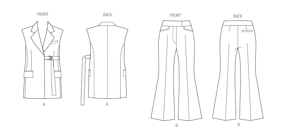 Patron Vogue n°2036 - Gilet et pantalon