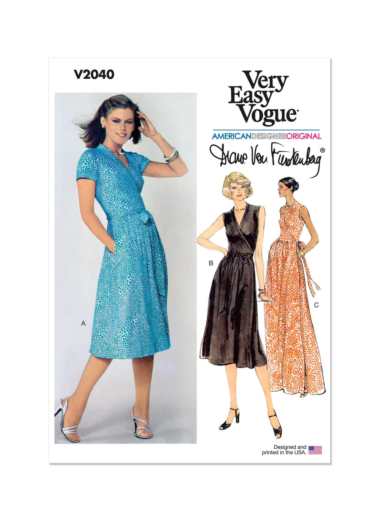 Patron Vogue n°2040 - Robe portefeuille