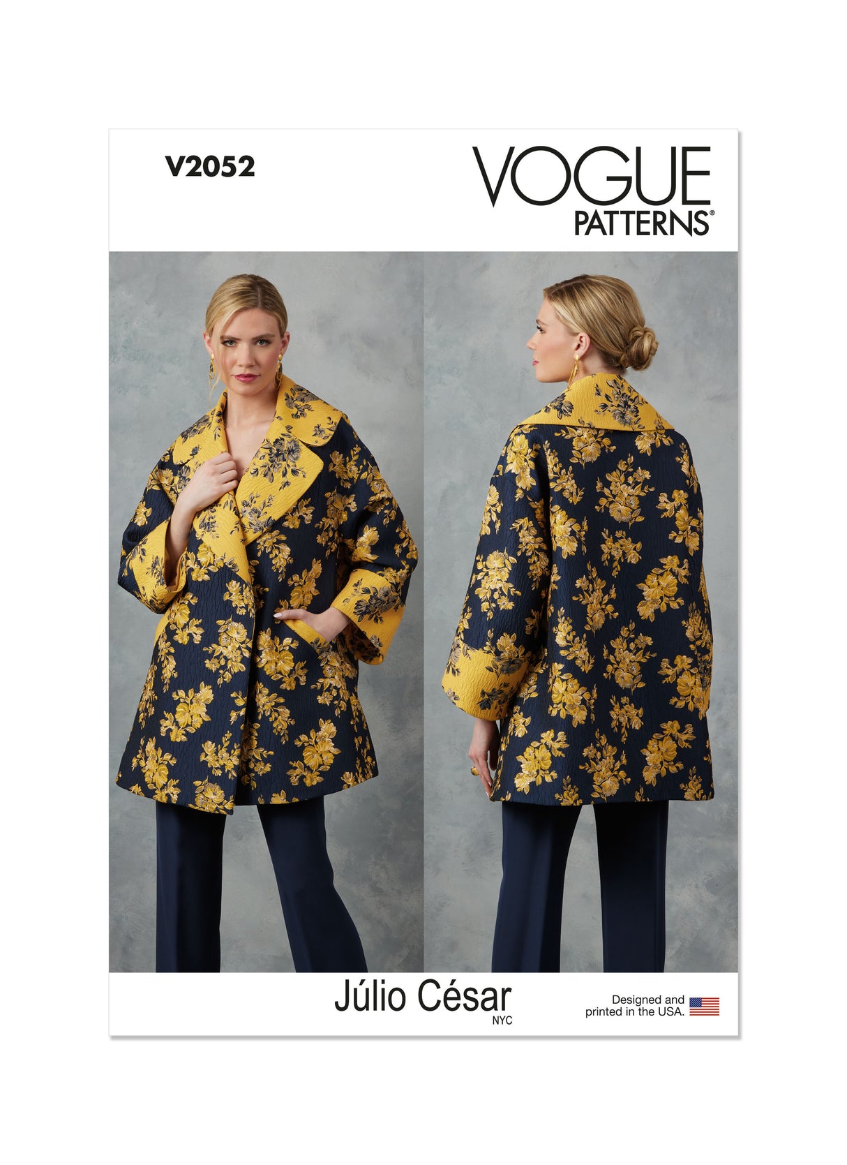 Patron Vogue n°2052 - Veste ample avec col à revers