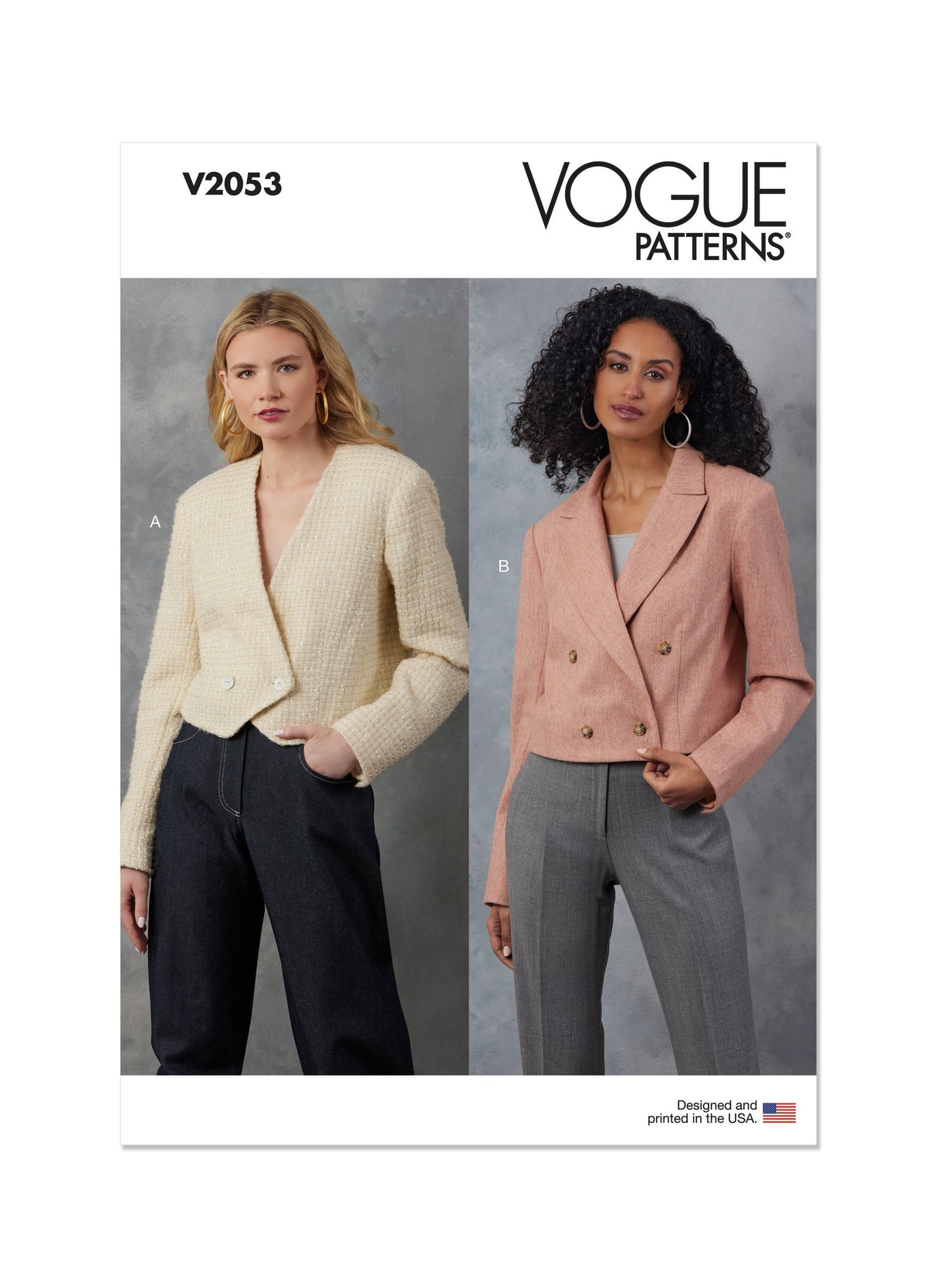 Patron Vogue n°2053 - Vestes croisées amples