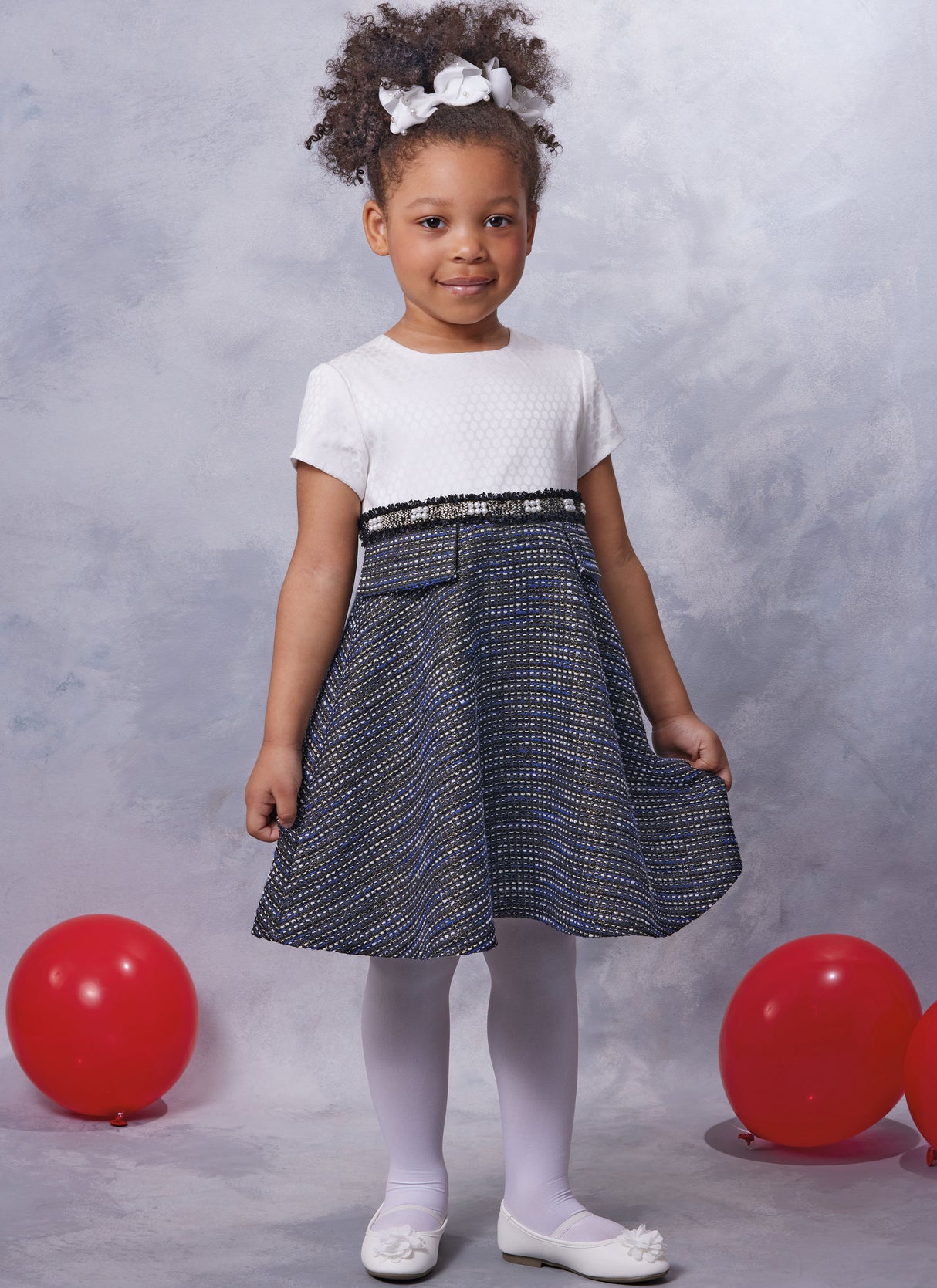 Patron Vogue n°2058 - Robe doublée pour enfant avec col Claudine