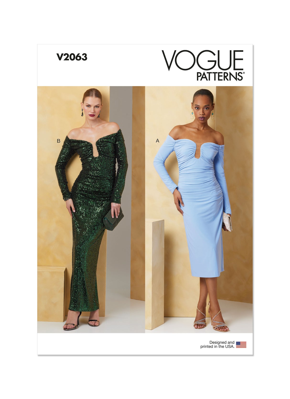 Patron Vogue n°2063 - Robe ajustée à encolure dégagée