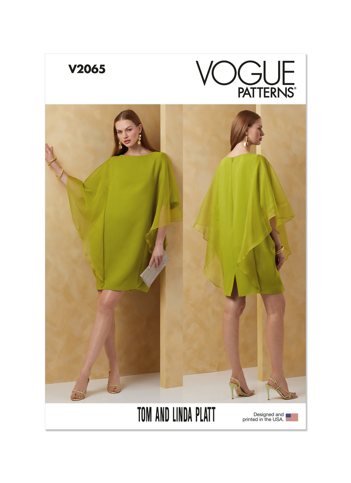 Patron Vogue n°2065 - Robe colonne doublée avec bretelles en biais