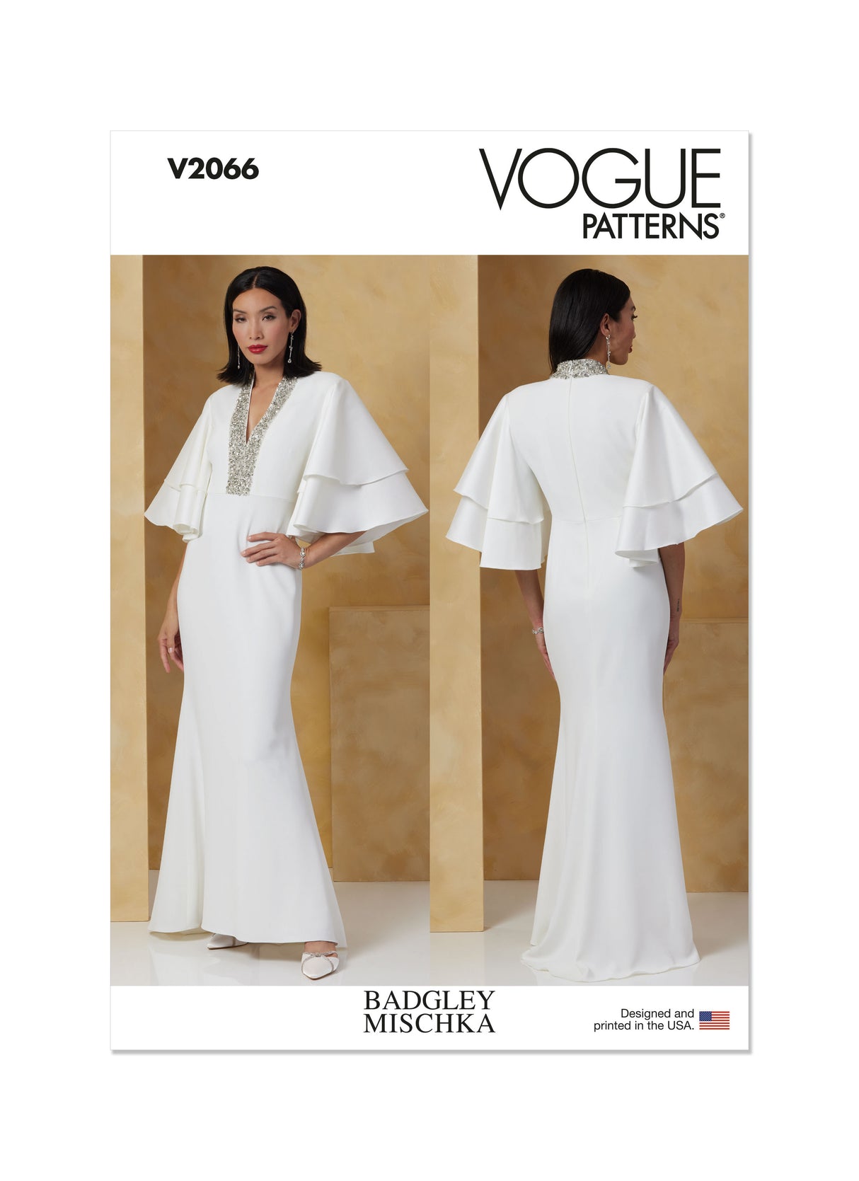 Patron Vogue n°2066 - Robe sirène avec encolure en V profond
