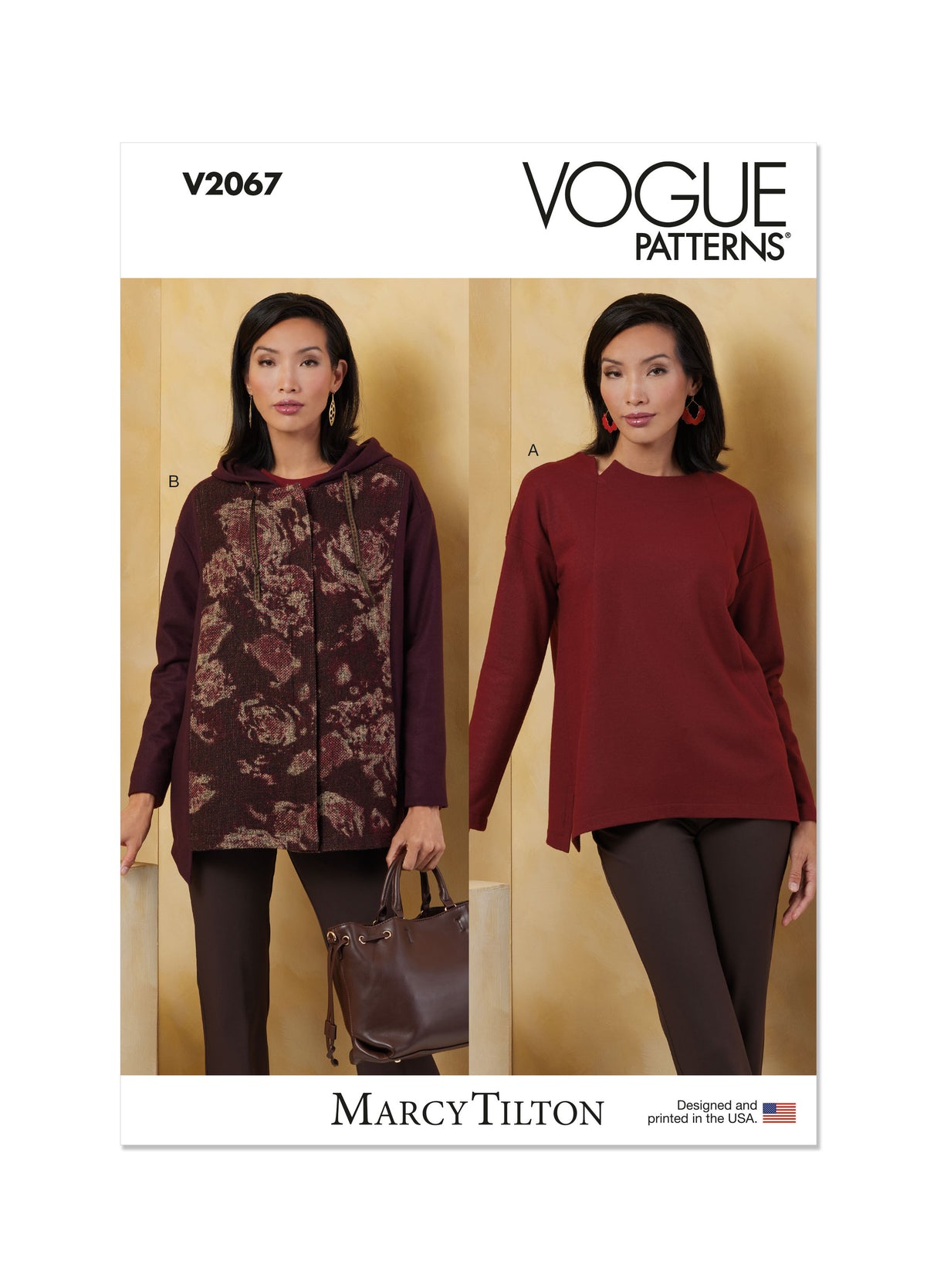 Patron Vogue n°2067 - Haut et veste en maille pour femme