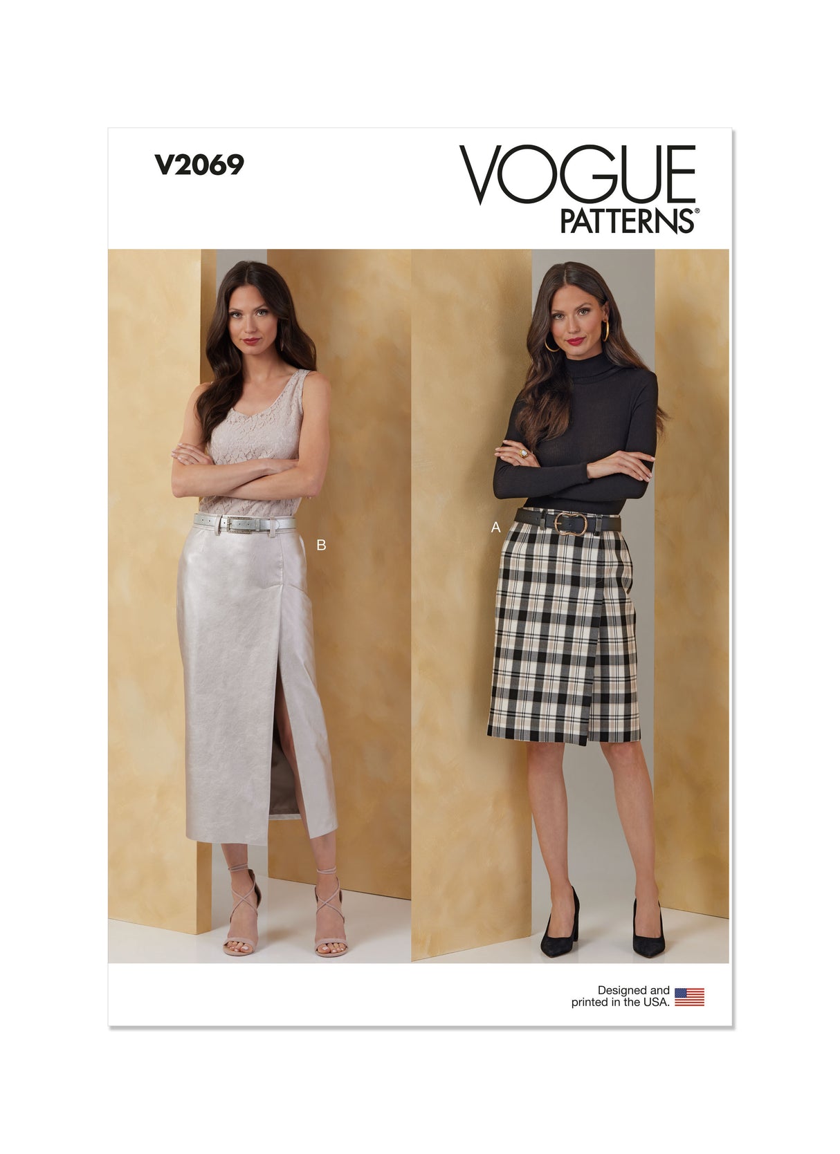 Patron Vogue n°2069 - Jupe droite semi-ajustée en deux longueurs