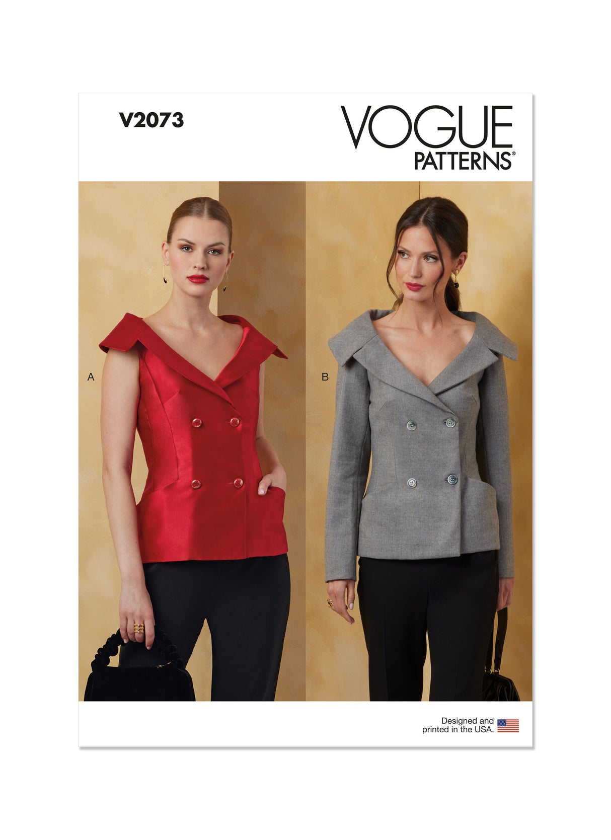 Patron Vogue n°2073 - Veste ajustée avec variations de manches