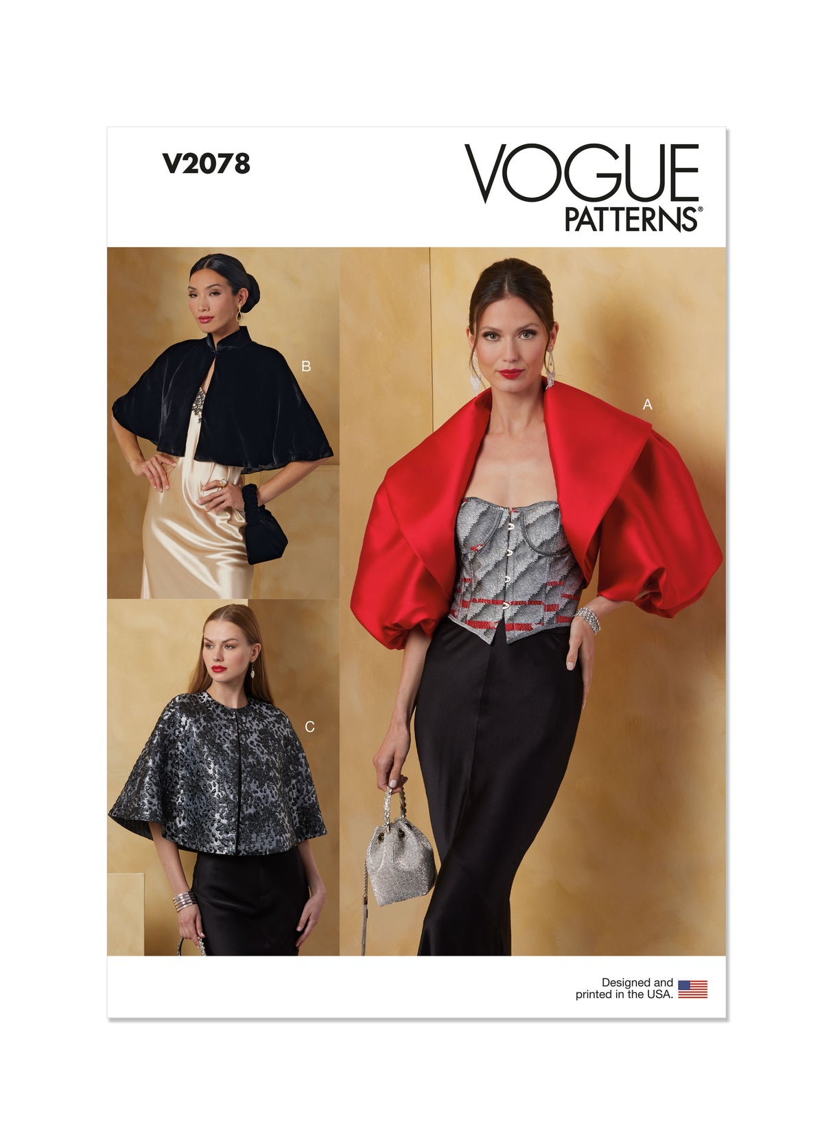 Patron Vogue n°2078 - Boléro ajusté et capes élégantes