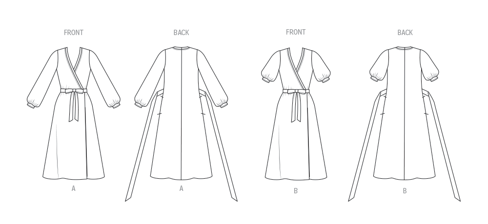 Patron Vogue n°2081 - Robe portefeuille vintage par Diane von Furstenberg