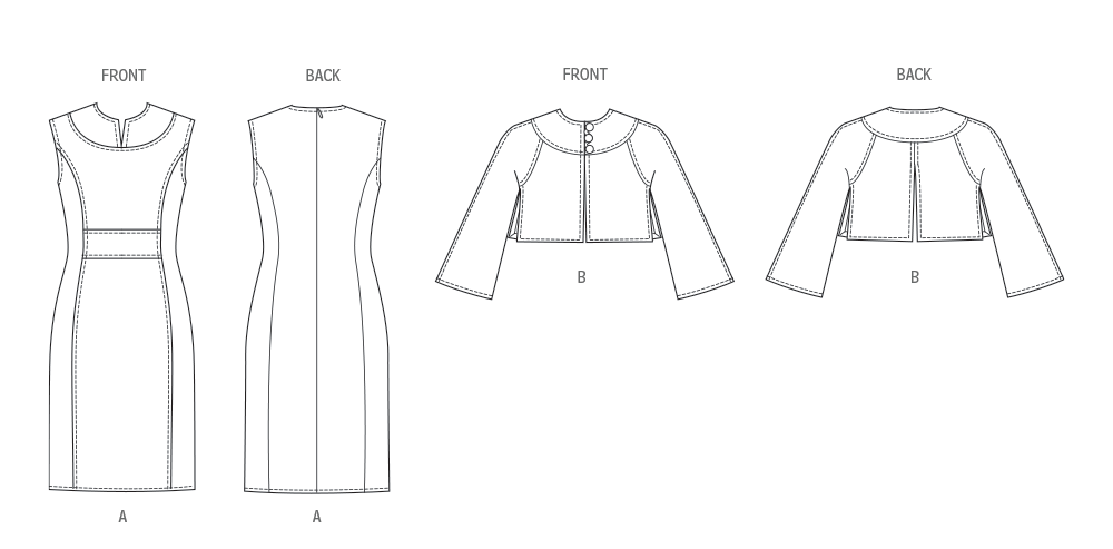 Patron Vogue n°2085 - Robe et veste boléro assortie