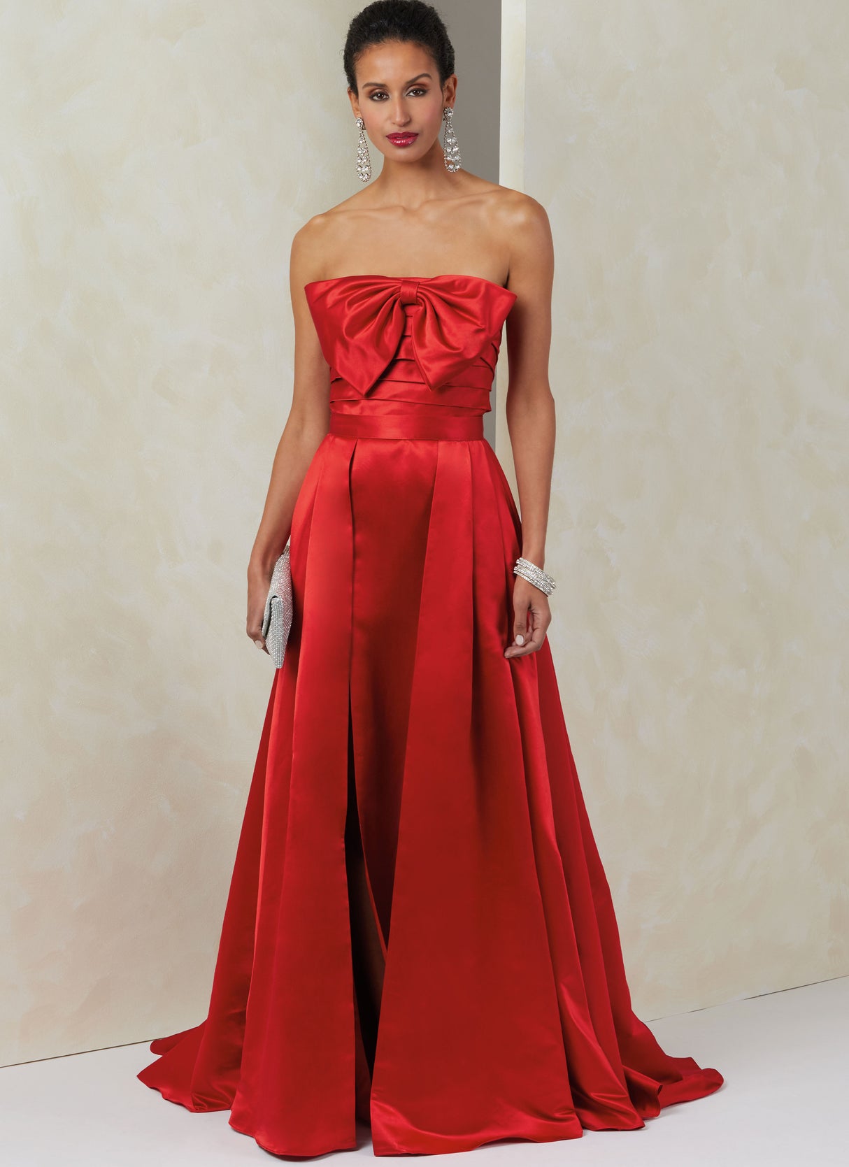 Patron Vogue n°2088 - Robe bustier et sur-jupe plissée