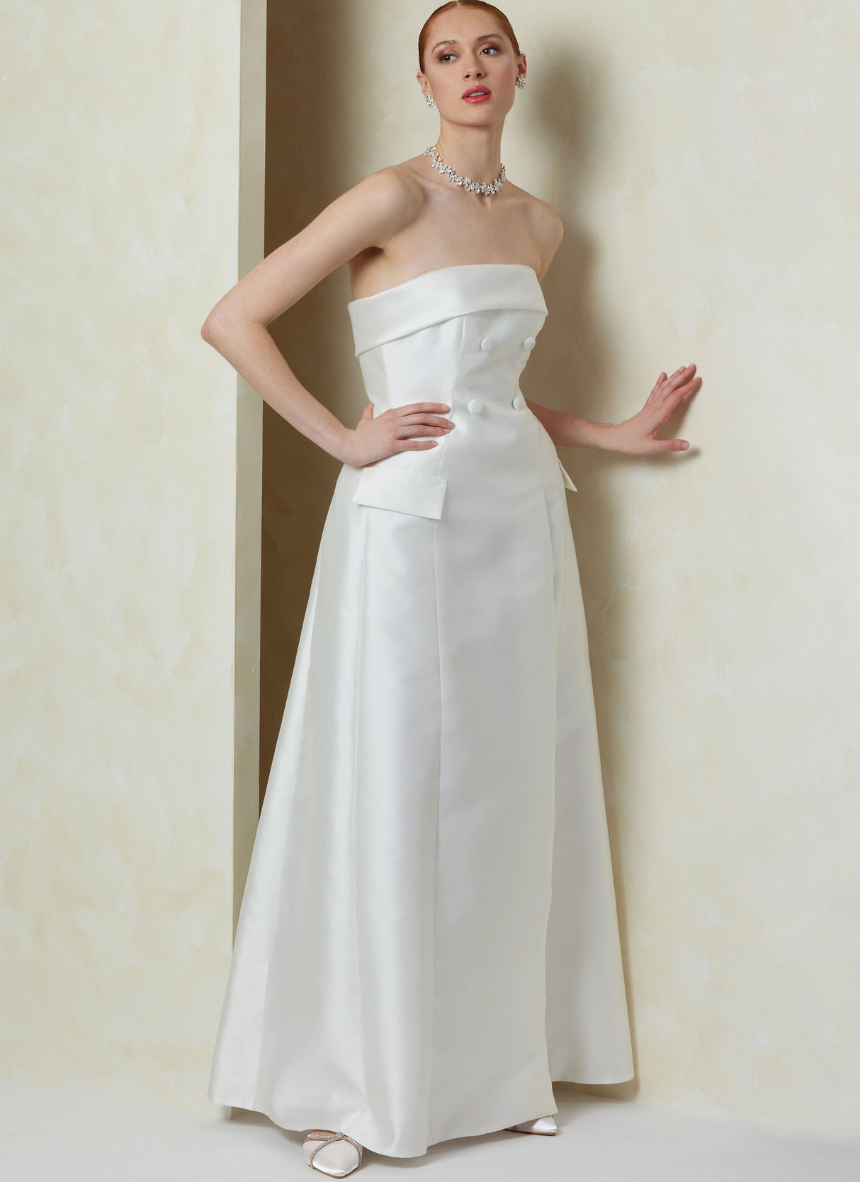 Patron Vogue n°2089 - Robe bustier sans bretelles deux longueurs