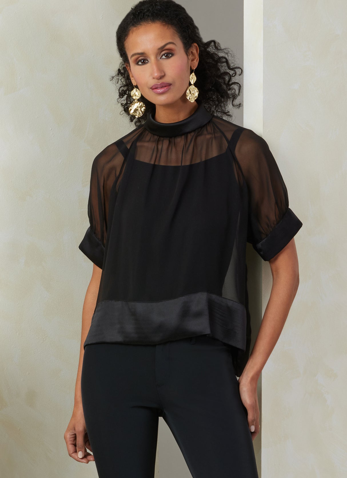 Patron Vogue n°2090 - Top col roulé et manches raglan