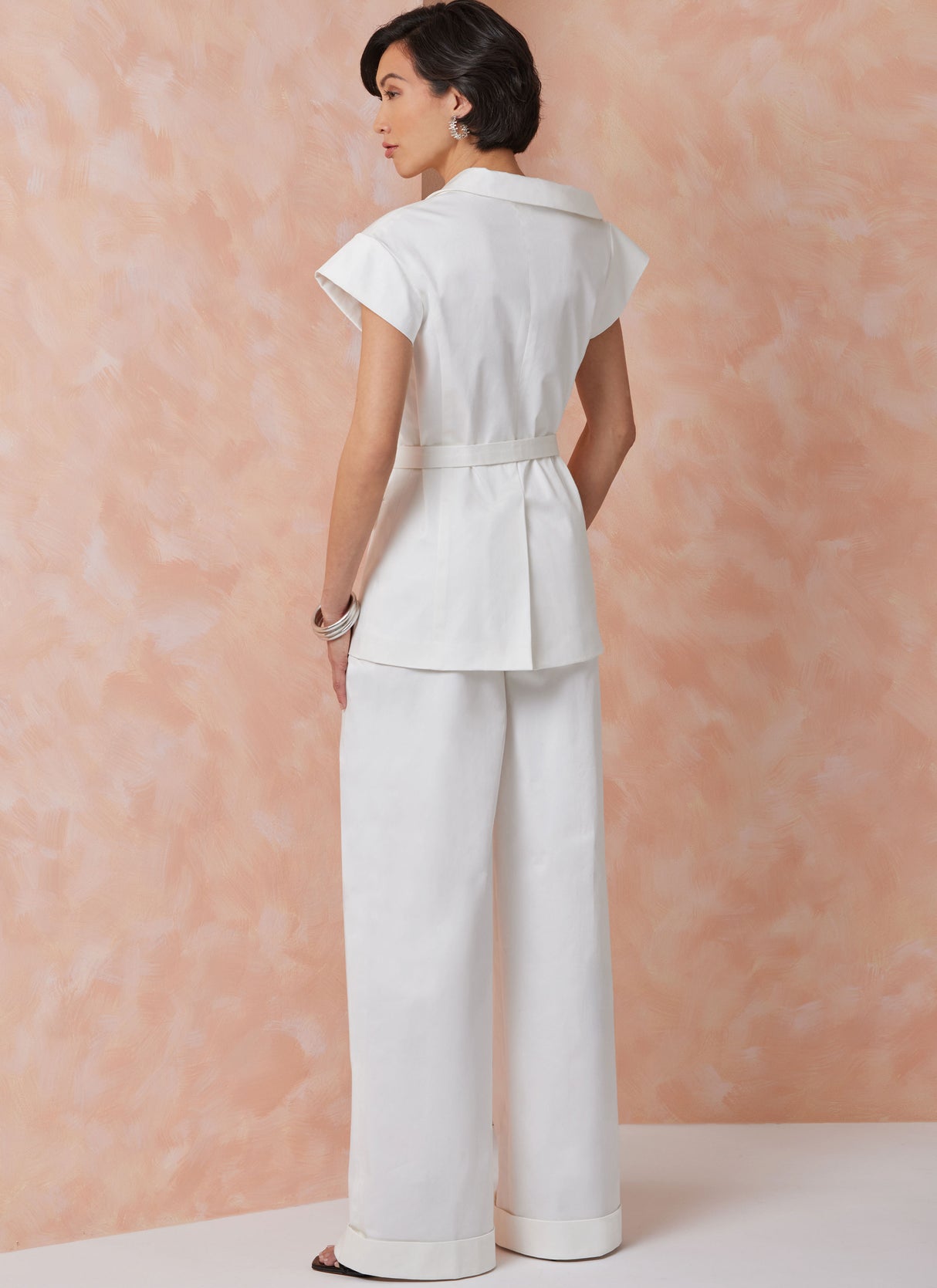 Patron Vogue n°2117 - Veste asymétrique & pantalon large à plis