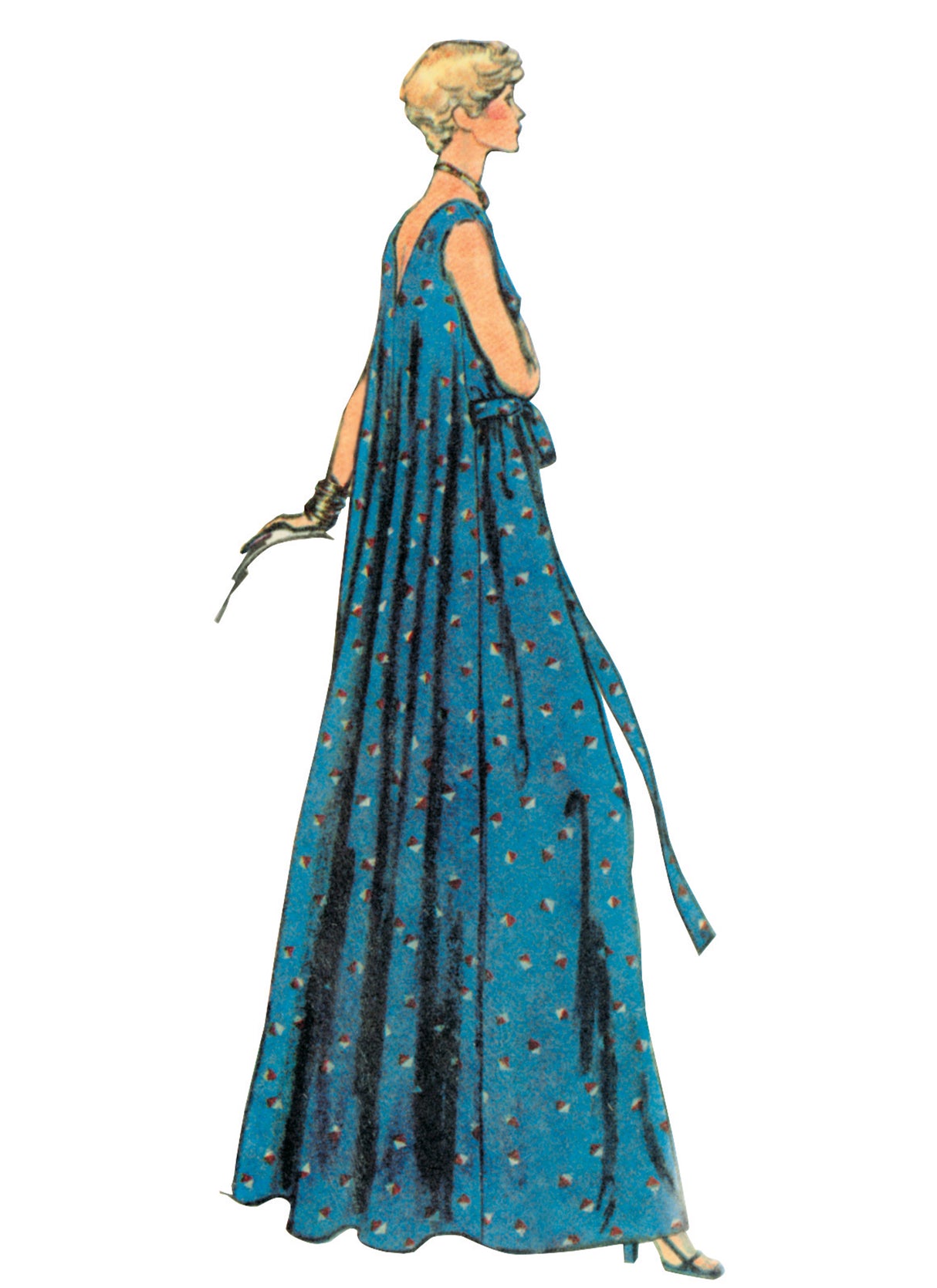 Patron Vogue n°2124 - Robe longue fluide soirée/lounge