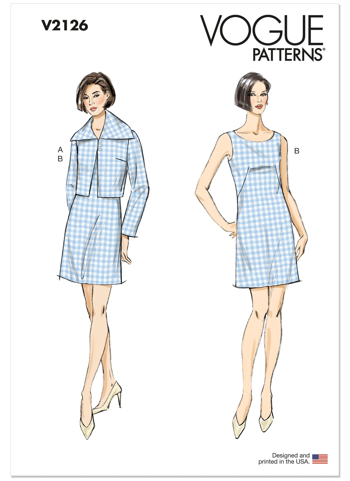 Patron Vogue n°2126 - Veste ample doublée & robe fourreau