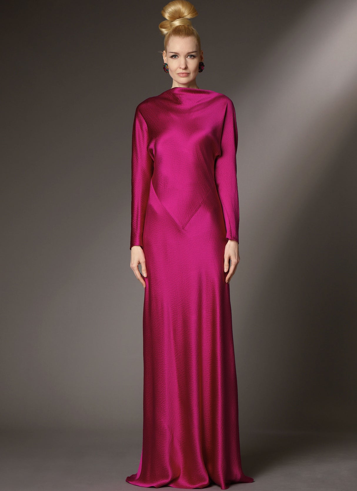 Patron Vogue n°2129 - Robe longue biais & dos drapé