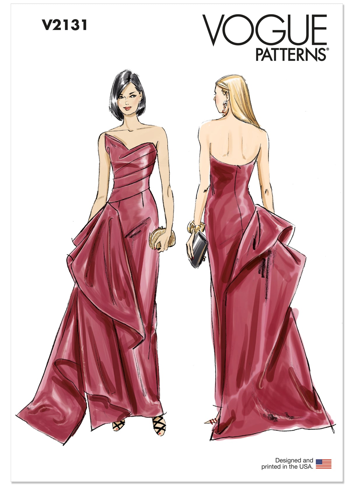 Patron Vogue n°2131 – Robe bustier volumineuse couture