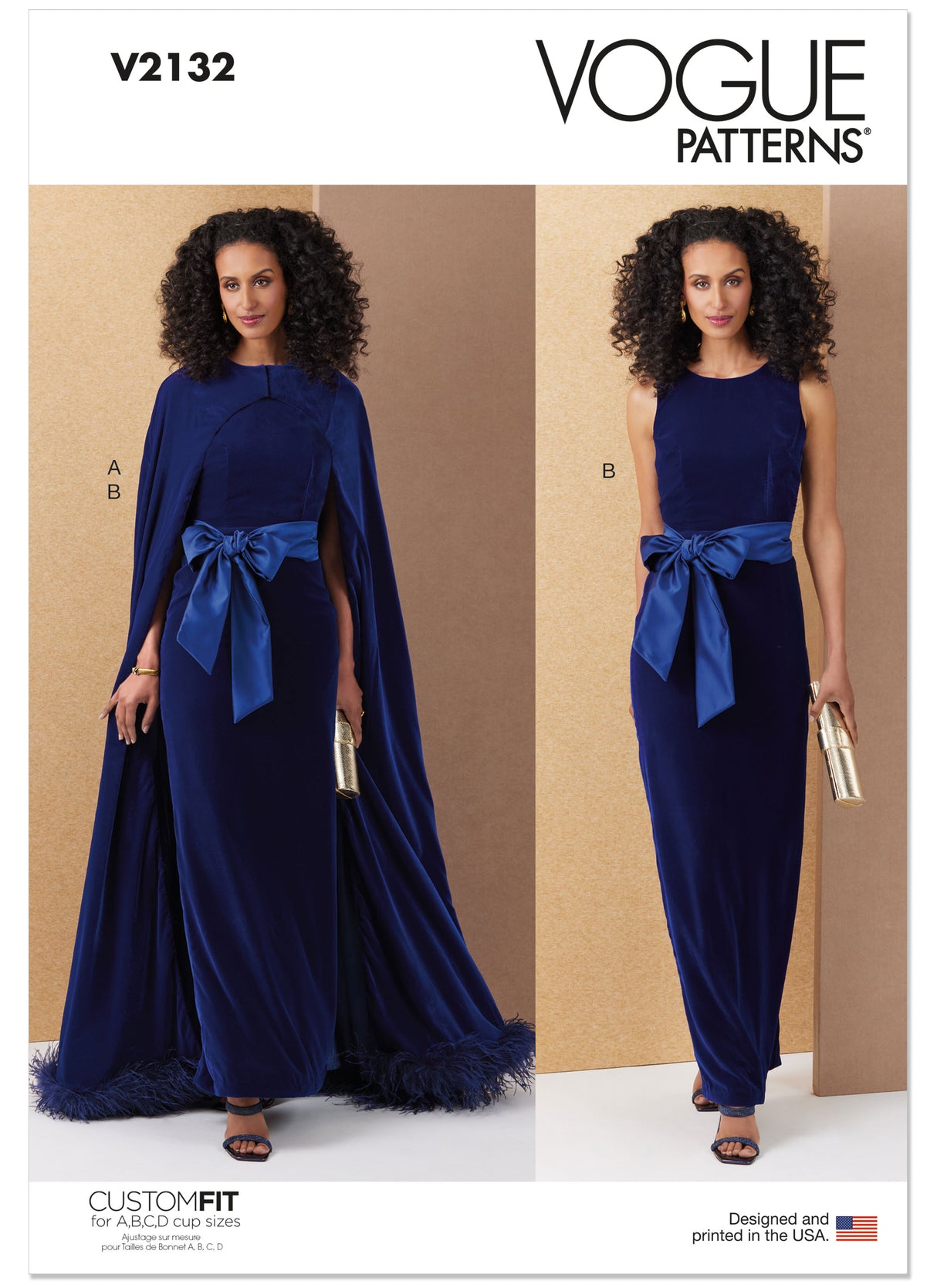 Patron Vogue n°2132 – Cape longue & robe fourreau