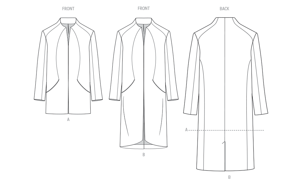 Patron Vogue n°2141 – Veste doublée à manches raglan