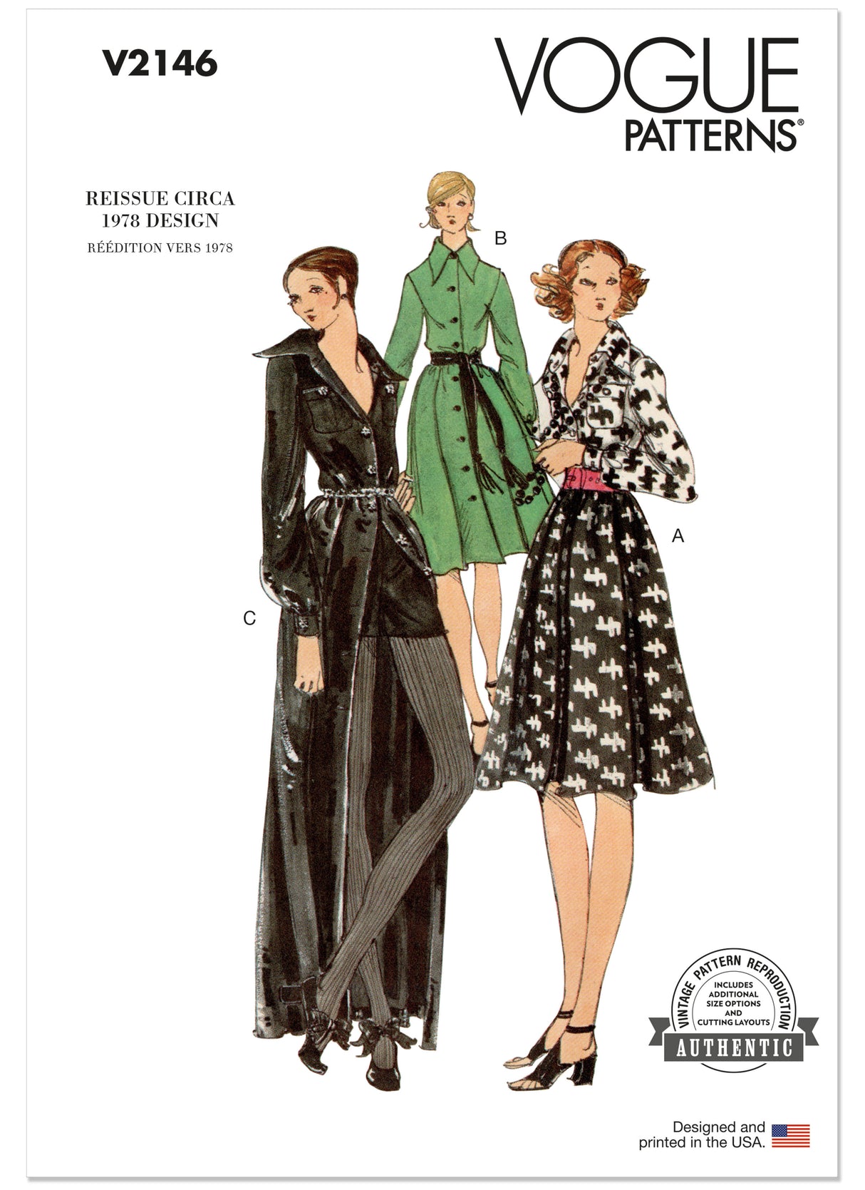 Patron Vogue n°2146 – Robe-chemise boutonnée élégante