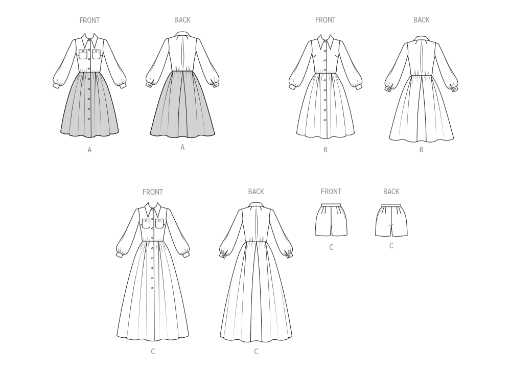 Patron Vogue n°2146 – Robe-chemise boutonnée élégante