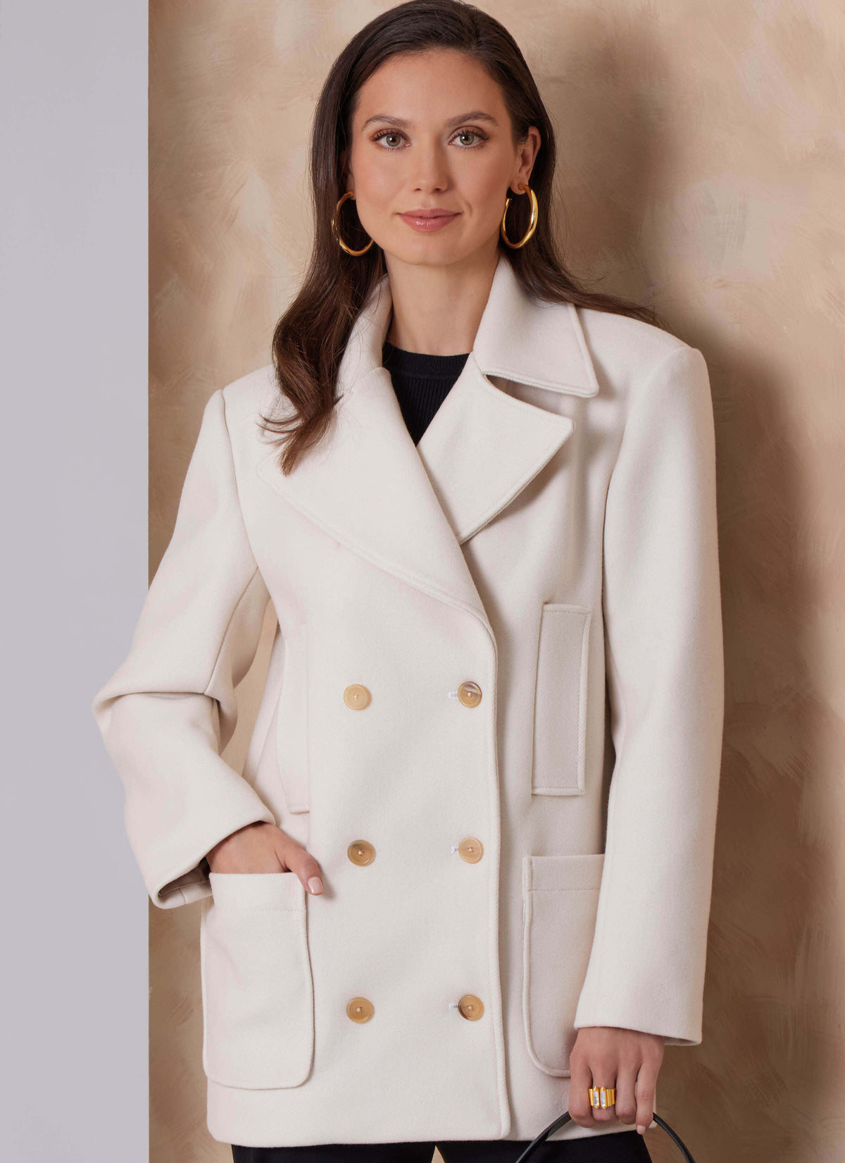 Patron Vogue n°2159 – Veste croisée oversize à volume cocon