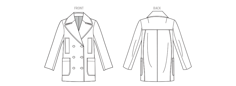 Patron Vogue n°2159 – Veste croisée oversize à volume cocon