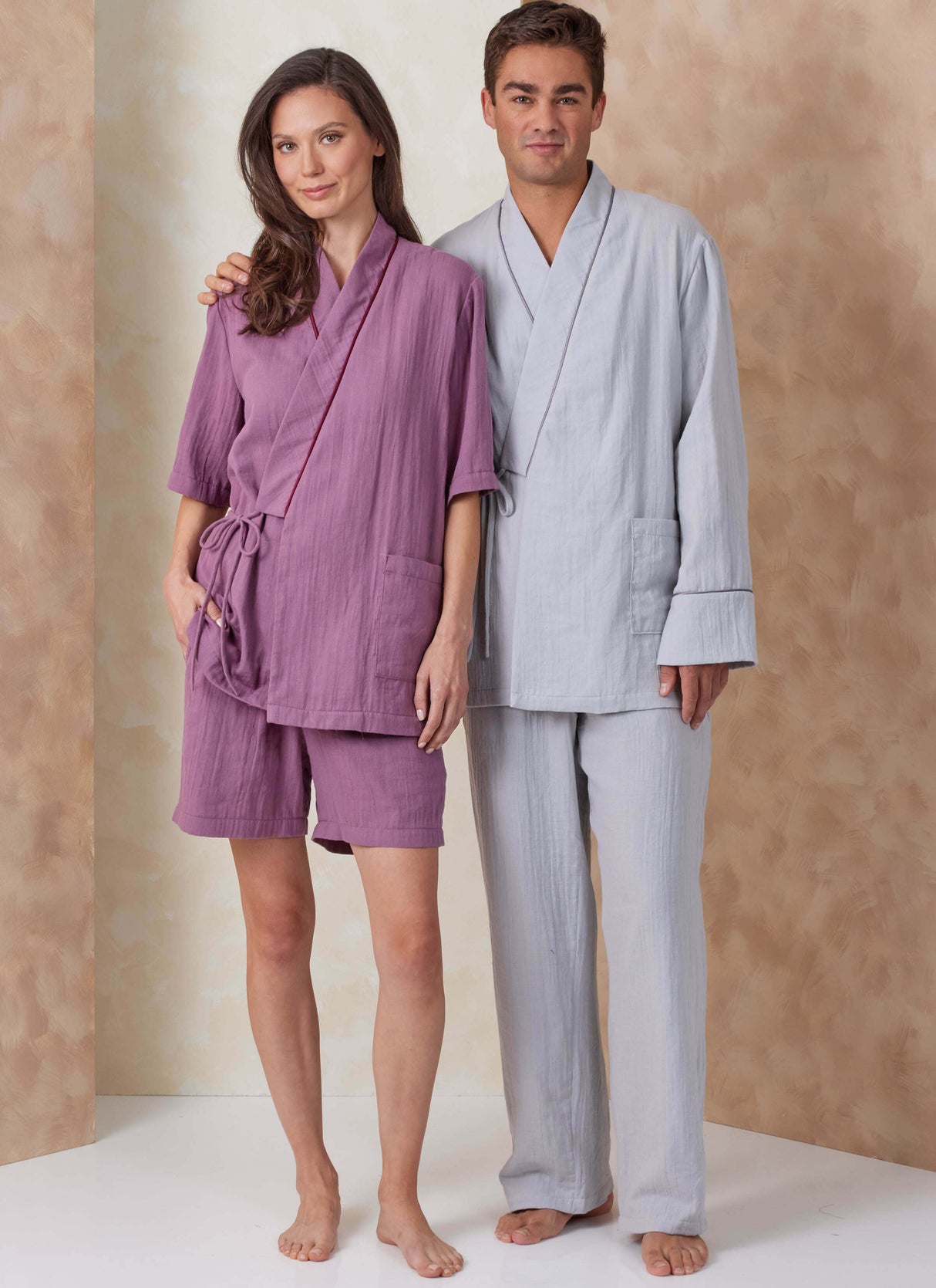Patron Vogue n°2168 – Peignoir kimono, pantalon et short de pyjama