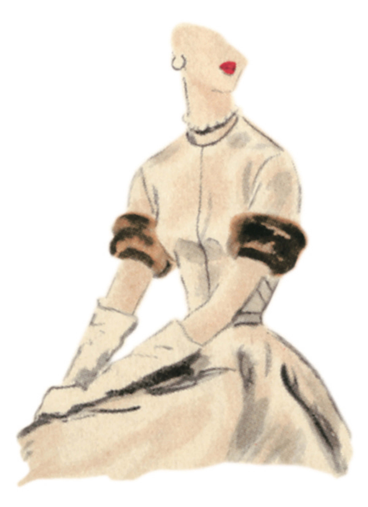 Patron Vogue n°2170 – Robe vintage années 1950 à col amovible