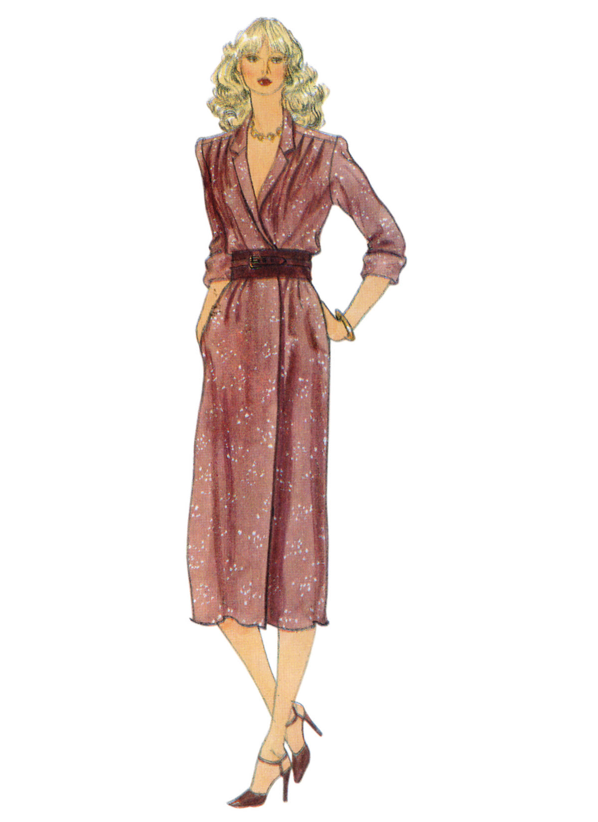 Patron Vogue n°2171 – Robe, haut et jupe vintage années 1970
