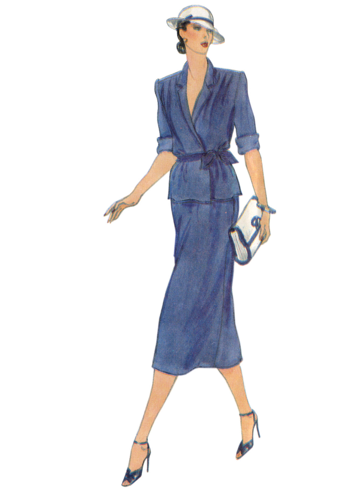 Patron Vogue n°2171 – Robe, haut et jupe vintage années 1970