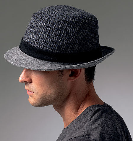 Patron Vogue n°8869 - Chapeaux homme : Trilby, casquette et bob