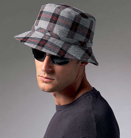 Patron Vogue n°8869 - Chapeaux homme : Trilby, casquette et bob