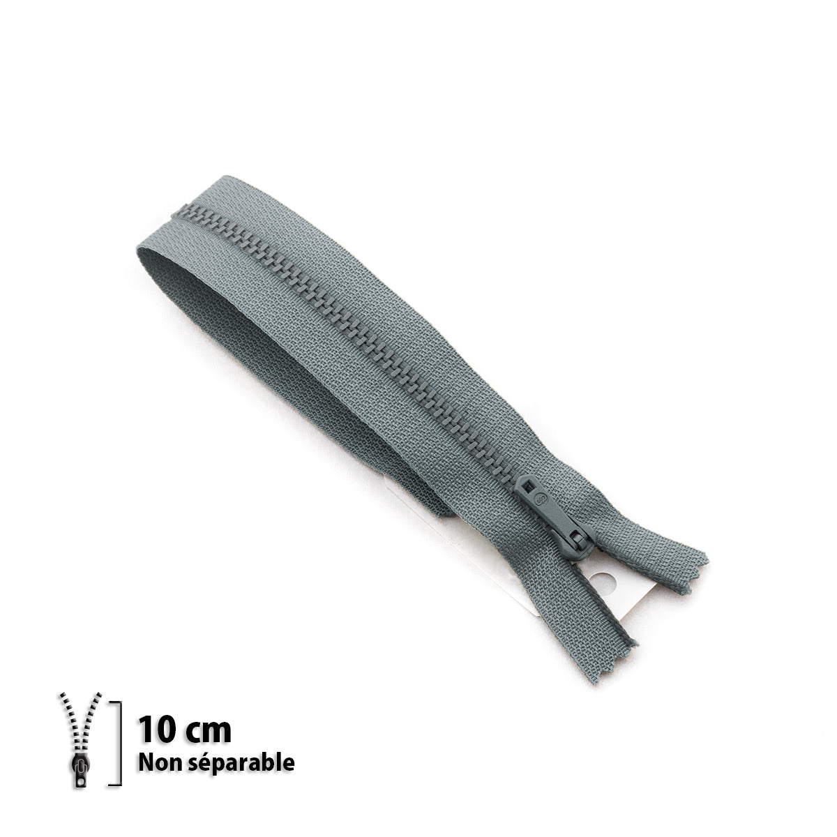 Fermeture éclair non séparable Prym Z13 gris foncé – maille métallique 4 mm