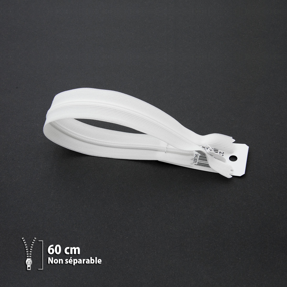 Fermeture éclair invisible non séparable Prym Z41 blanc – maille 4 mm