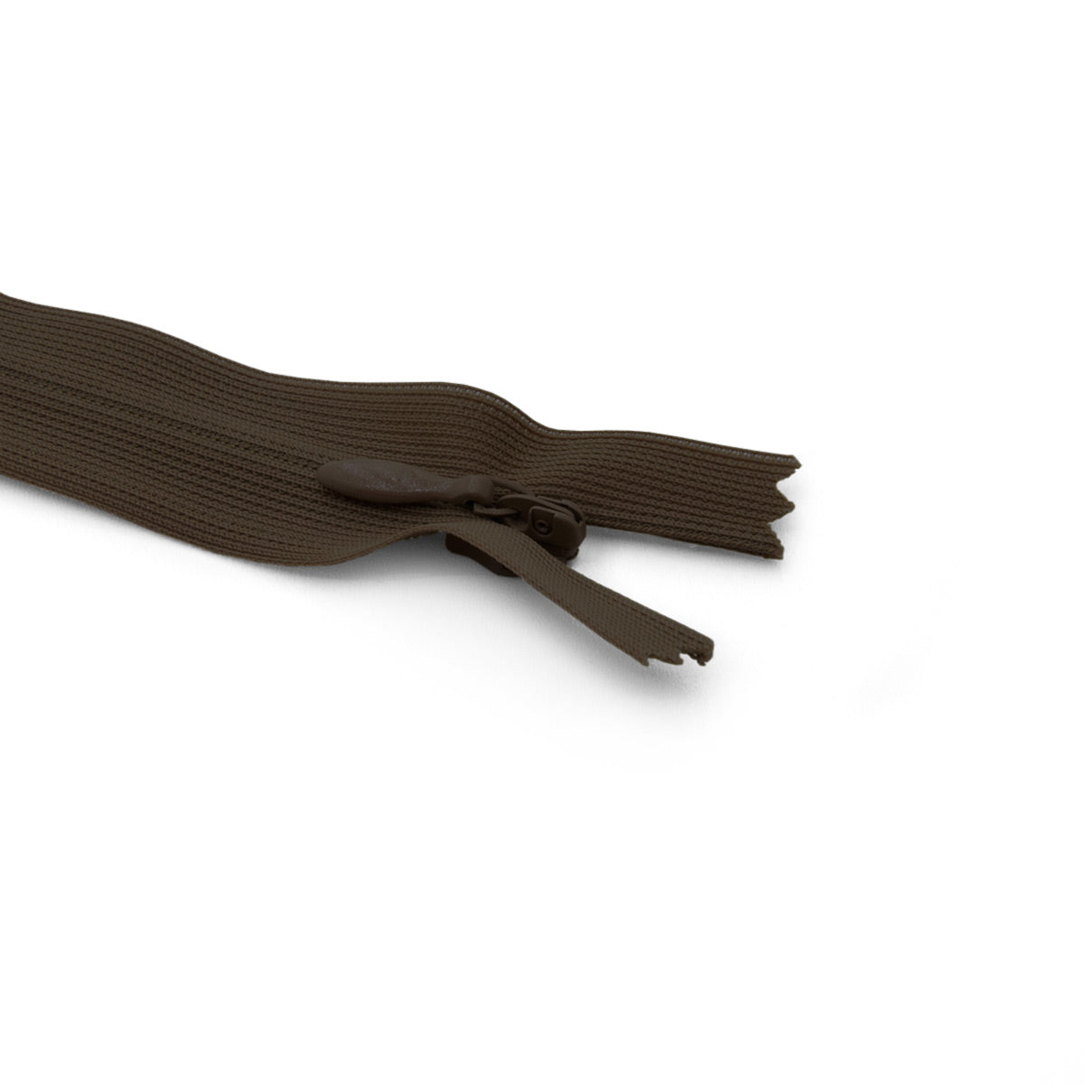Fermeture éclair invisible non séparable Prym Z41 marron – maille 4 mm
