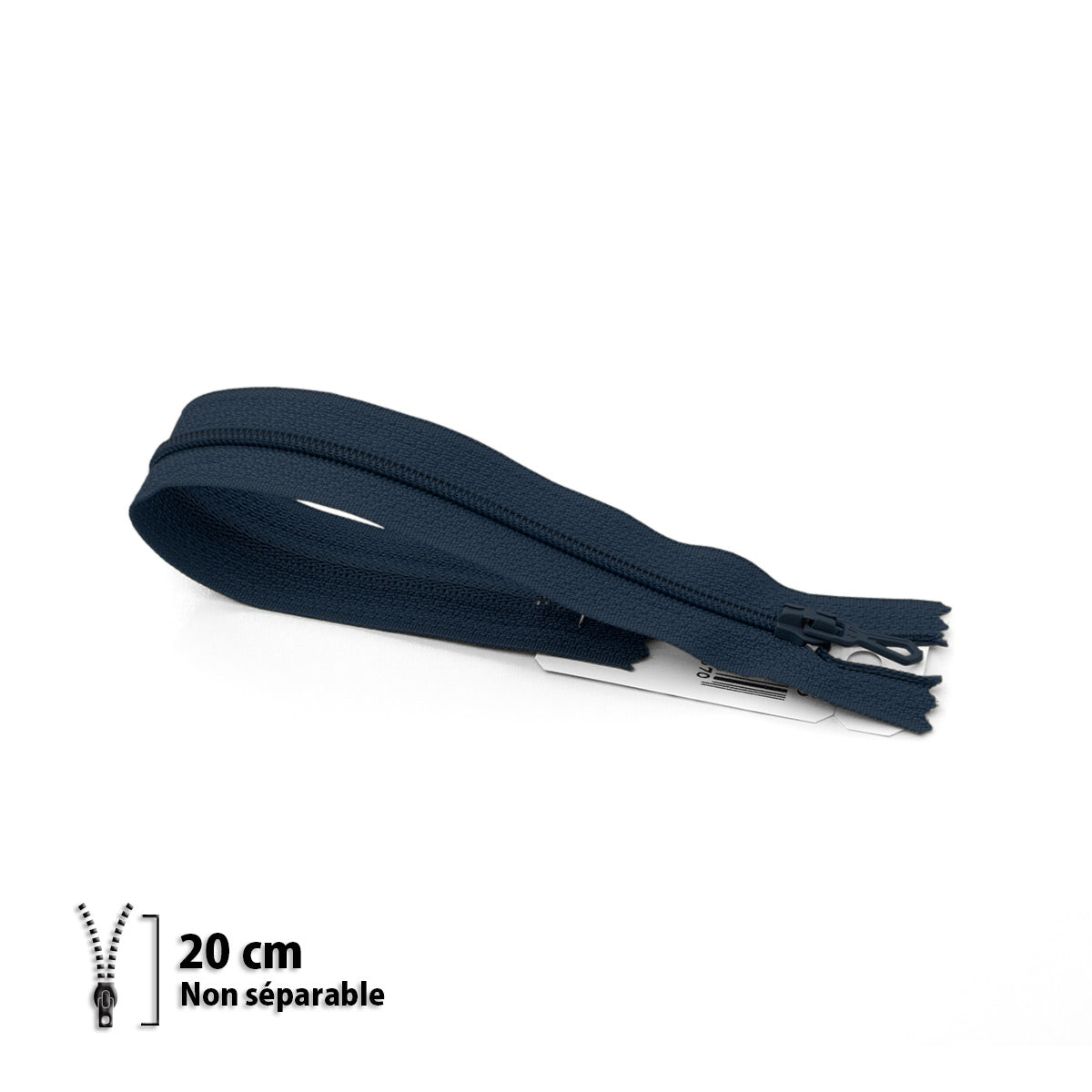 Fermeture éclair non séparable Prym Z51 marine – maille nylon 4 mm